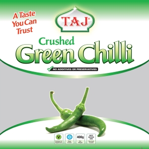 Crushed Green Chillies - Taj