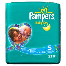 Nappies Baby Dry Size 5 - Pampers