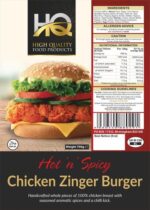 Hot n Spicy Chicken Zinger Burger 700g - HQ